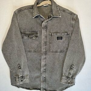 Zara Denim Gray Shirt Jacket Size 11-12